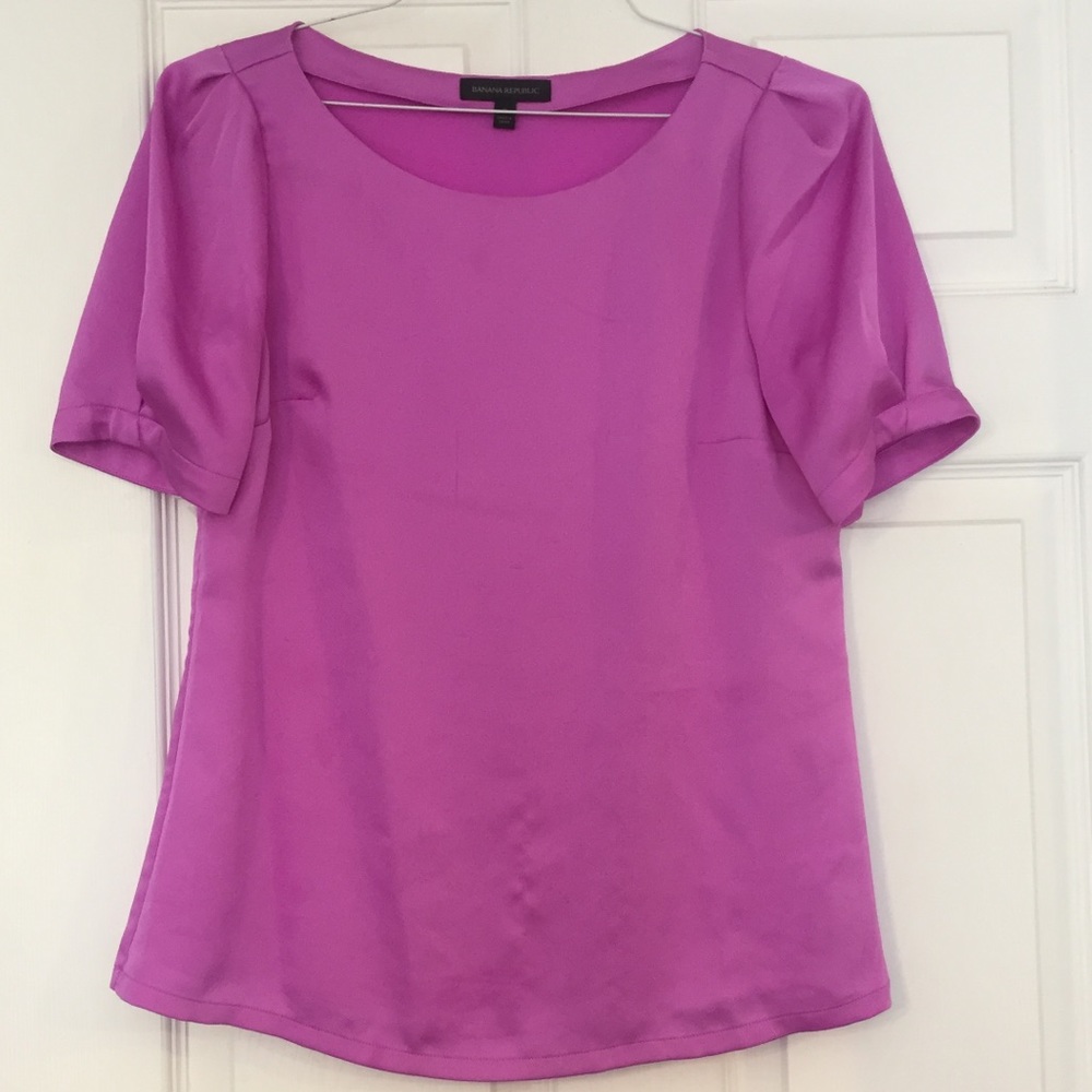 Banana Republic purple shirt